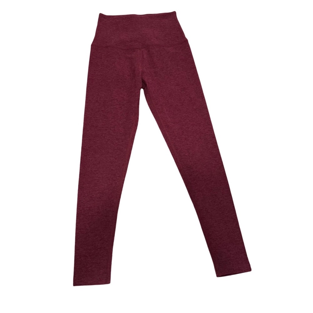 Beyond Yoga Spacedye Mid/High Waisted Leggings Burgundy XS Made in USA